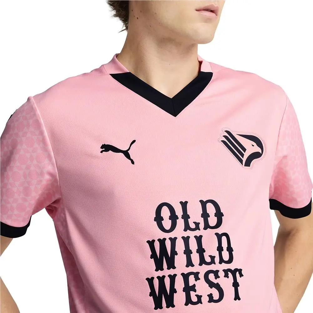 Puma clothing - PUMA Palermo F.C. 2425 Home Replica Soccer Jersey - 77902301 - Pink (UPC: 197672236803) 4