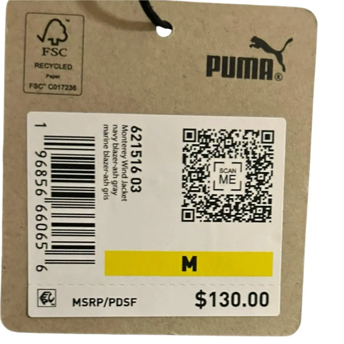 Puma clothing - Monterey Wind Jacket - Monterey Wind Jacket - Blue/Gray (UPC: 196856660656) 8