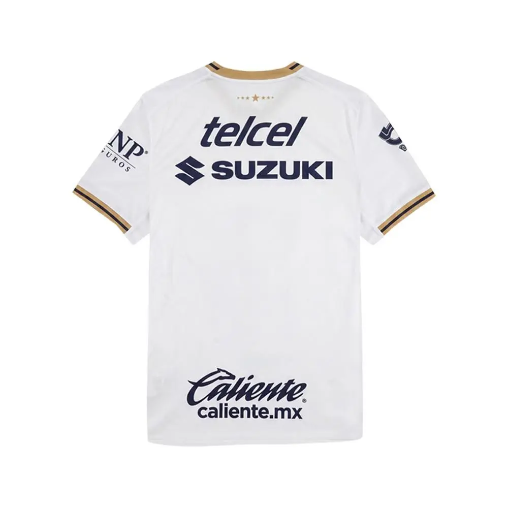 Puma clothing - PUMA Pumas Unam Away 2627 Estadio Soccer Jersey - 71409101 - White (UPC: 199262329988) 0