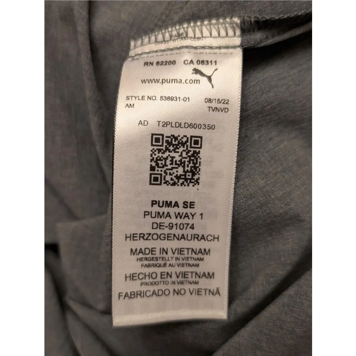 Puma clothing - 538931 - 538931 - Gray (UPC: 195551032911) 11