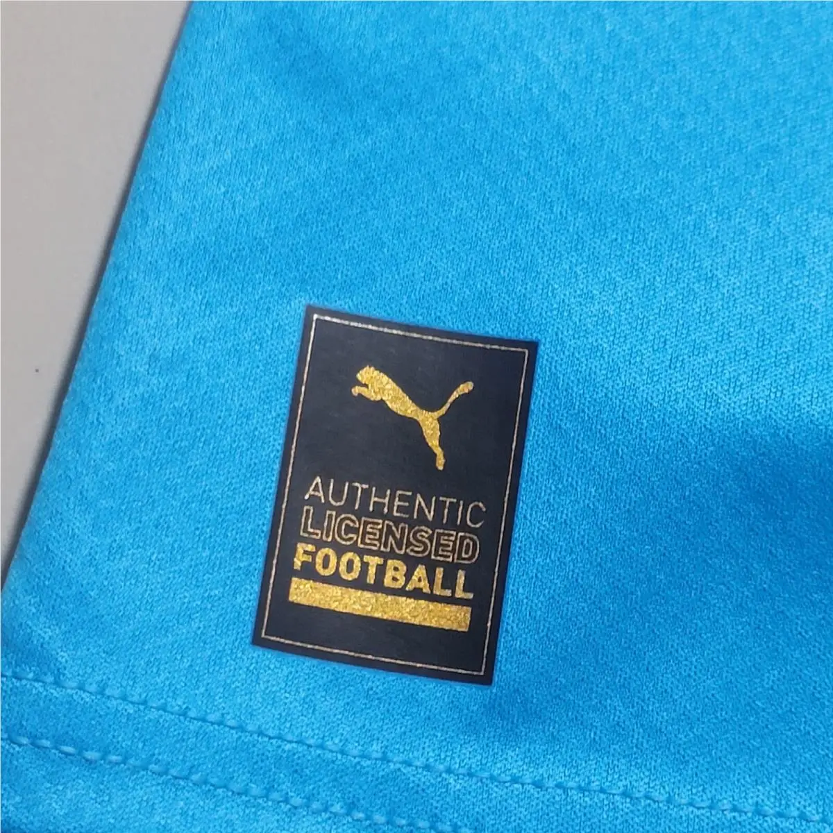 Puma clothing - Puma Om 3Rd Replica V Neck Short Sleeve Soccer Jersey - 76610303 - Blue 4