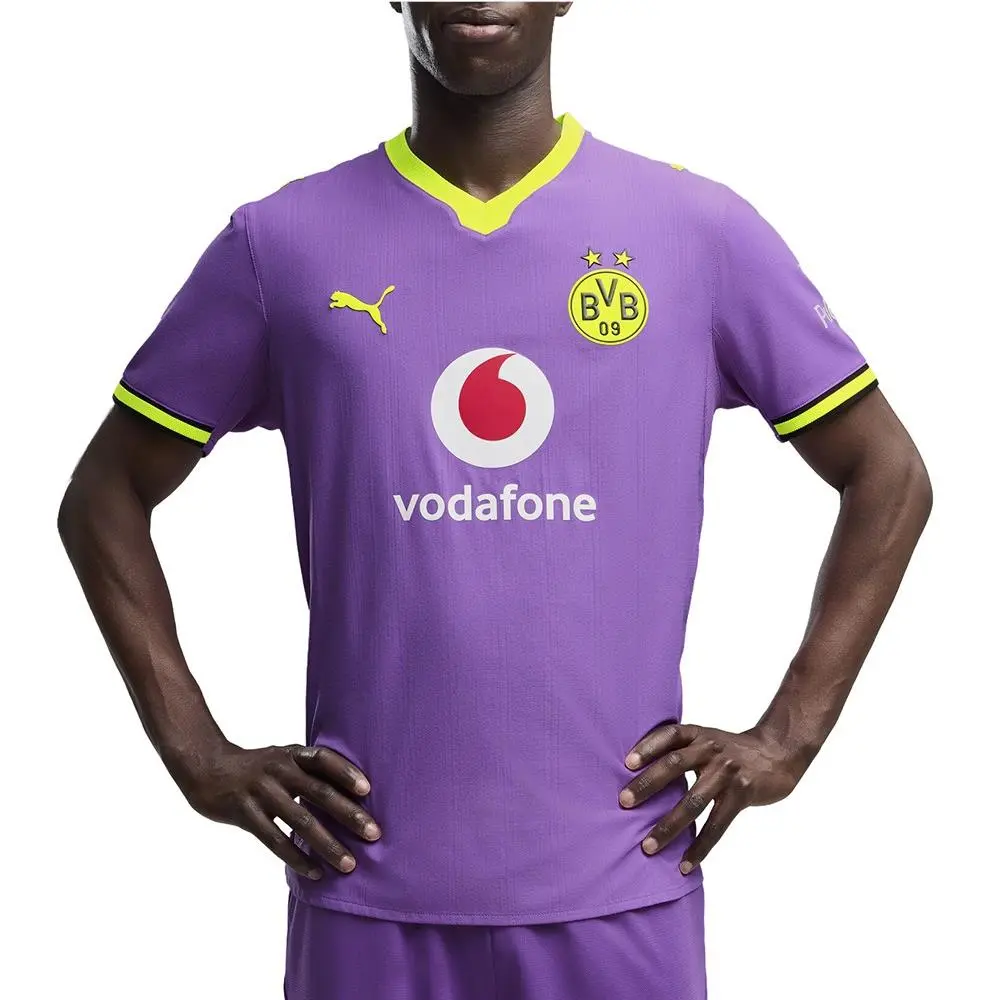 Puma clothing - PUMA Borussia Dortmund Third Authentic Soccer Jersey - 78566217 - Purple (UPC: 199261527057) 1