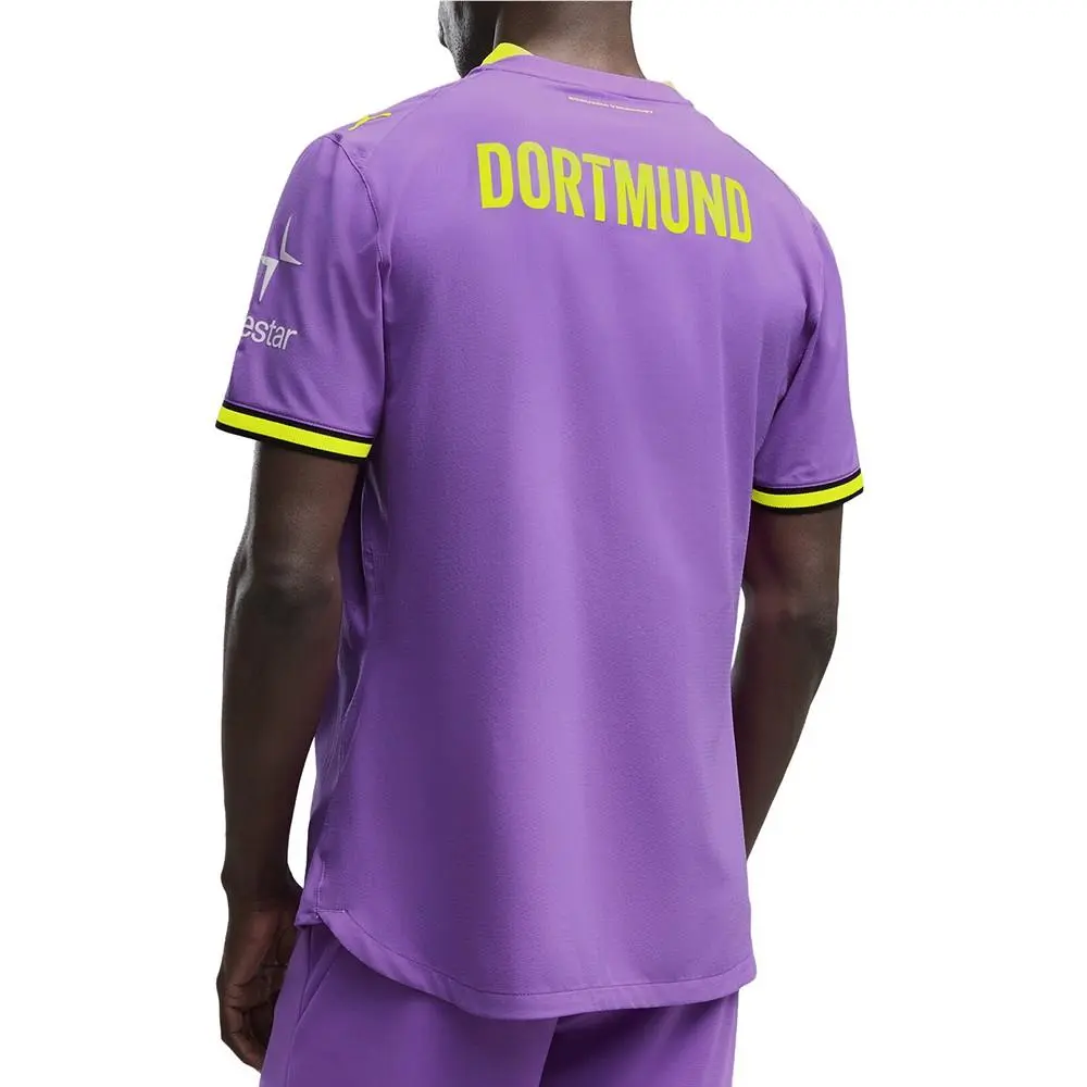 Puma clothing - PUMA Borussia Dortmund Third Authentic Soccer Jersey - 78566217 - Purple (UPC: 199261527057) 2