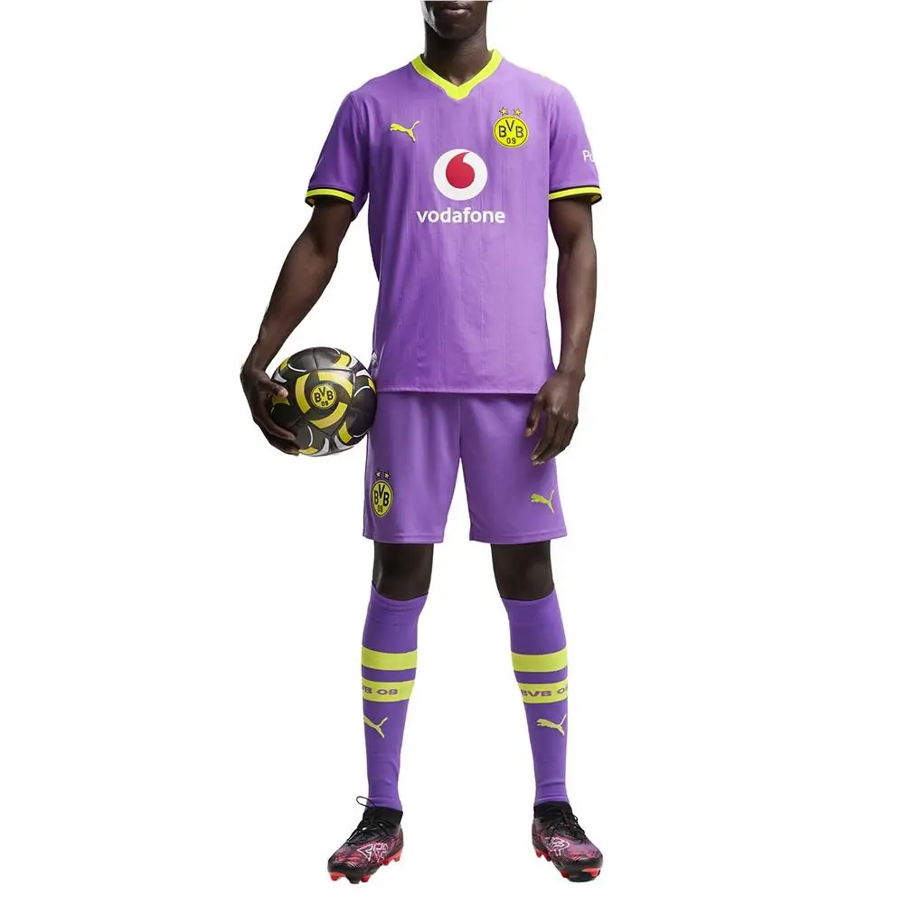 Puma clothing - PUMA Borussia Dortmund Third Authentic Soccer Jersey - 78566217 - Purple (UPC: 199261527057) 3