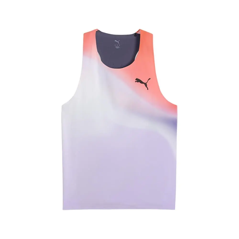 Puma Lightspeed Ultraweave Graphic Crew Neck Singlet Tank Top Mens Size M Casua