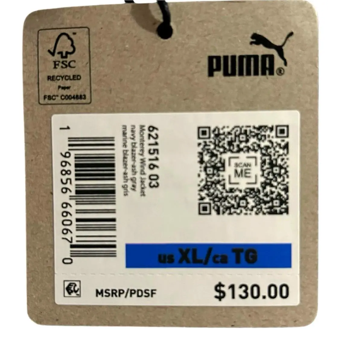 Puma clothing - Monterey Wind Jacket - Monterey Wind Jacket - Blue/Gray (UPC: 196856660670) 8