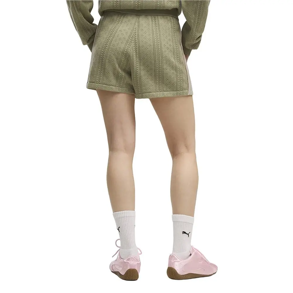 Puma clothing - PUMA  X Madhappy Pointelle Knitted Shorts - 63756782 - Green (UPC: 199260301078) 2