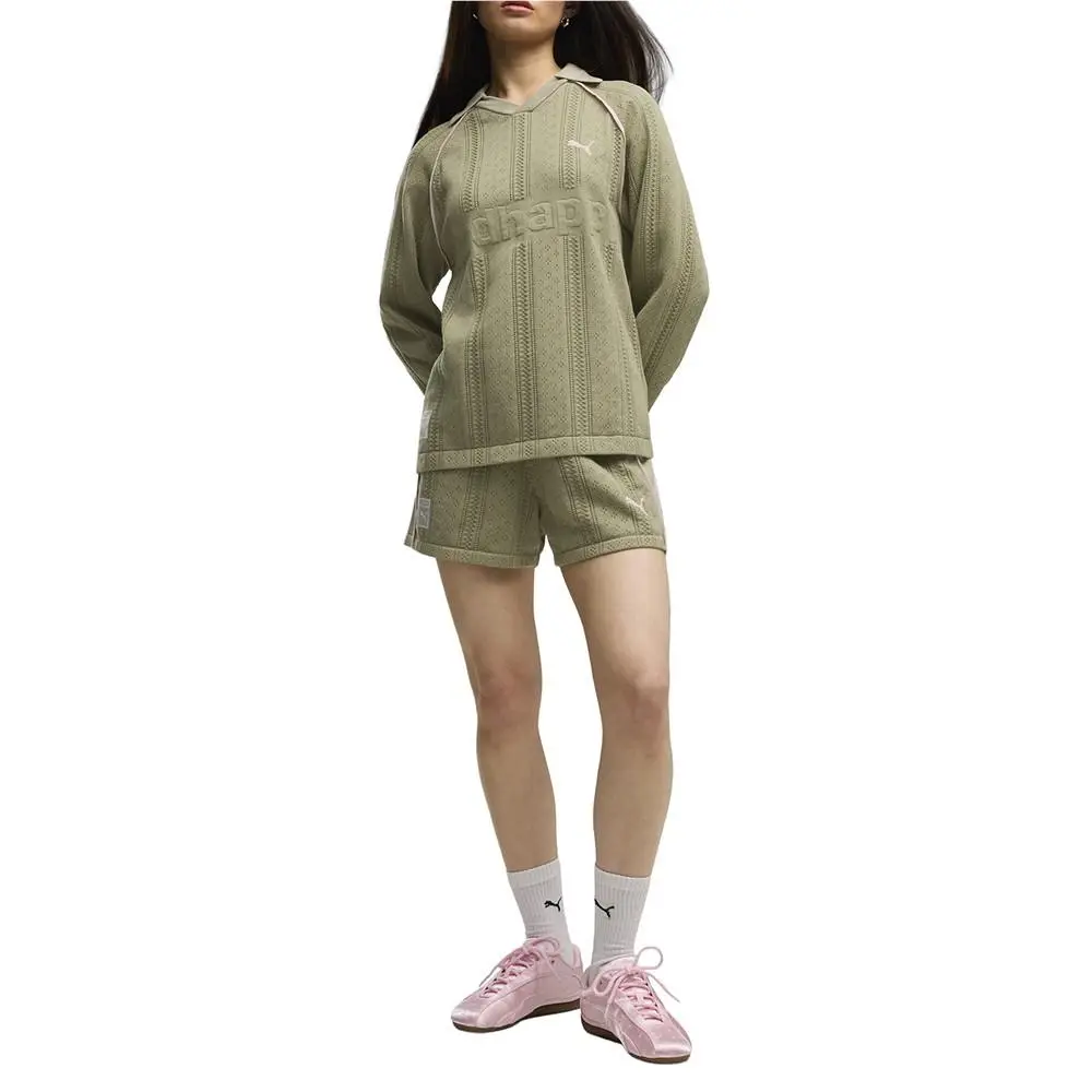 Puma clothing - PUMA  X Madhappy Pointelle Knitted Shorts - 63756782 - Green (UPC: 199260301078) 3
