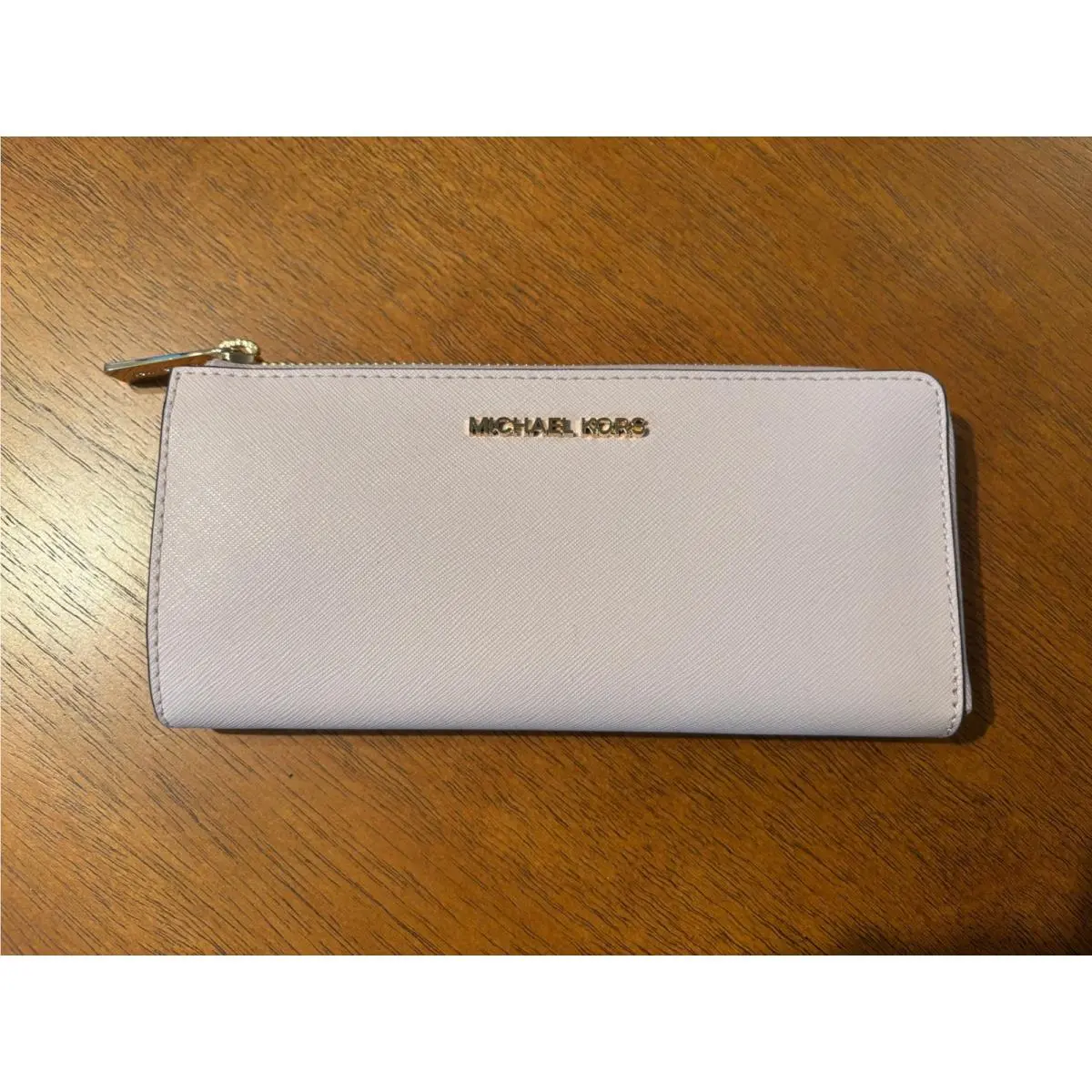 Michael Kors Jet Set Travel LG Three Qtr Zip Wallet Powder Blush 35T6GTVE3L