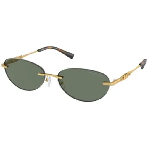 MK 1151 Manchester Green Solid S 18963H Size 58 Sunglasses by Michael Kors