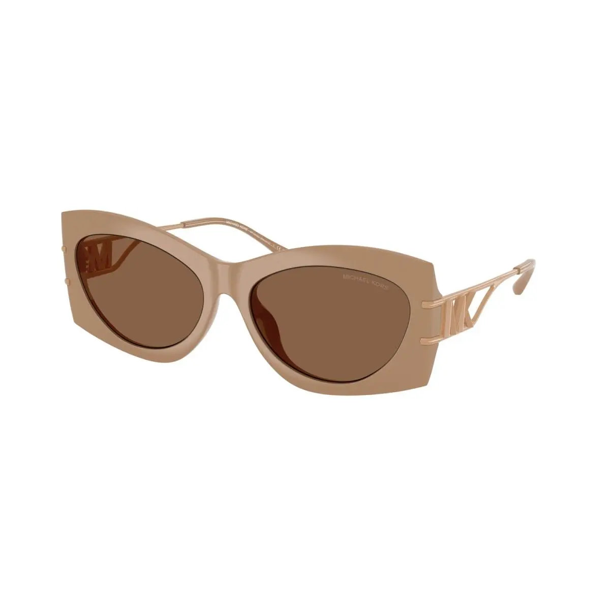 MK 2235 U Navarra Camel Brown Solid 355573 Size 57 Sunglasses by Michael Kors
