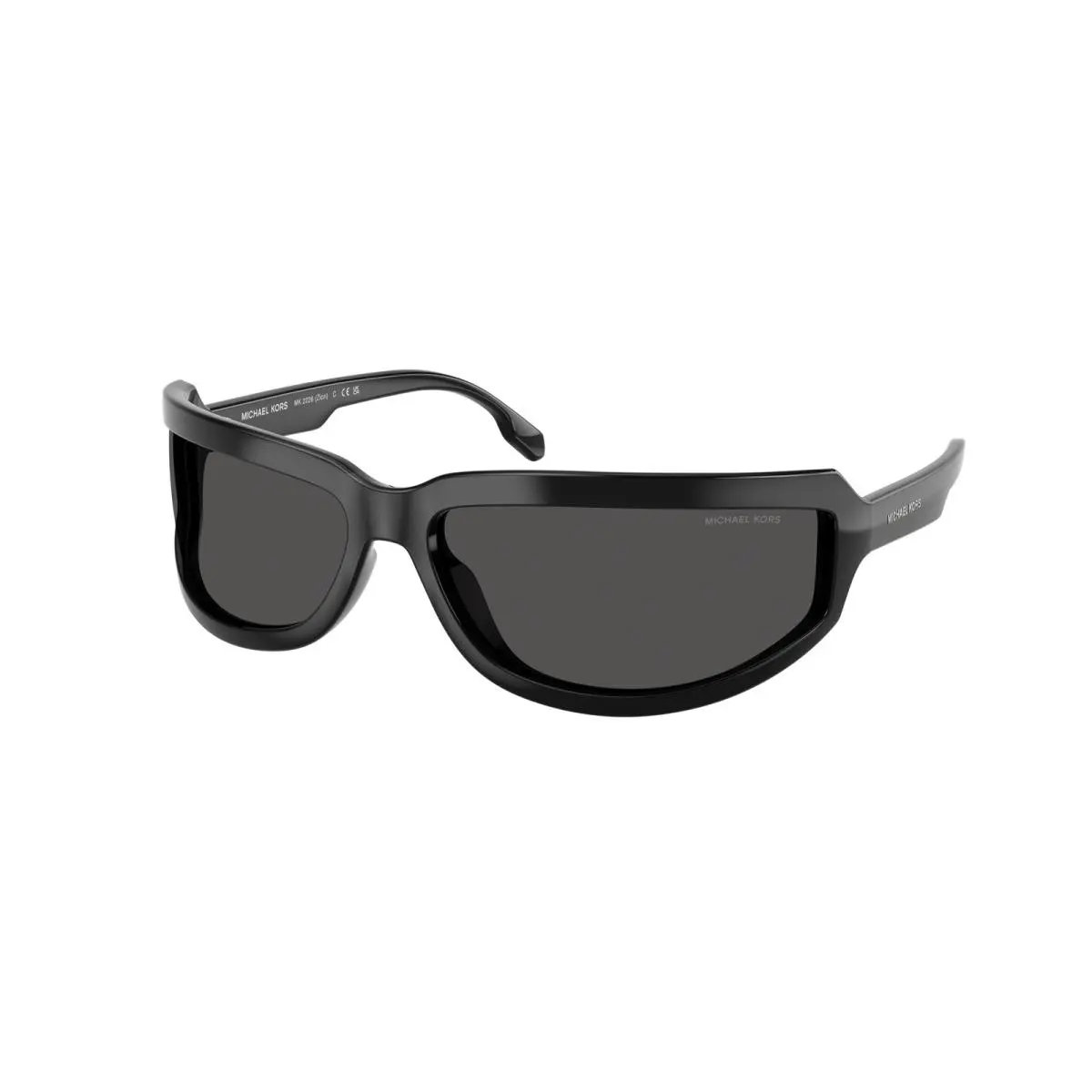 MK 2226 Zion Black Dark Grey Solid 300587 Size 72 Sunglasses by Michael Kors