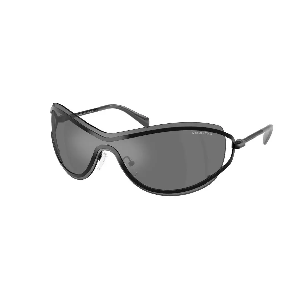 MK 1166 Black Shiny / Mirror 10056G Size 38 Sunglasses by Michael Kors