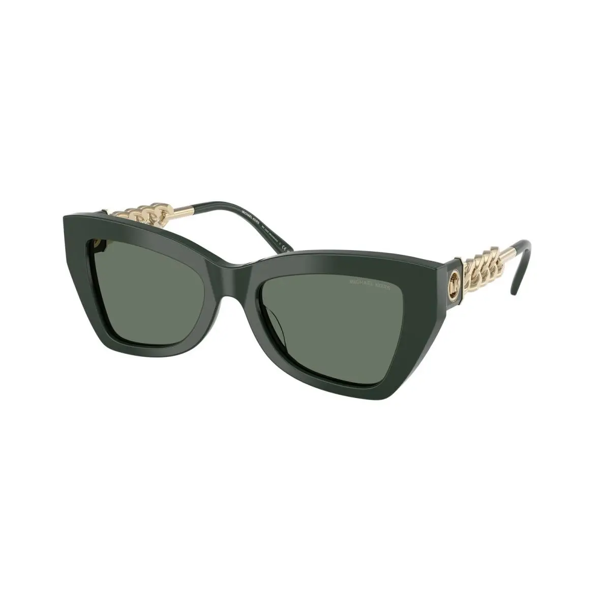 MK 2205 Montecito Bosco Solid Green So 40063H Size 52 Sunglasses by Michael Kors