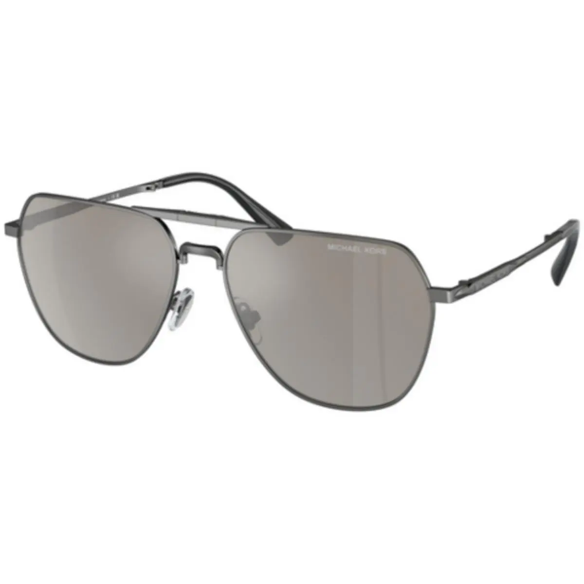 MK 1156 Shiny Gunmetal / Silver Mirror 10026G Size 59 Sunglasses by Michael Kors
