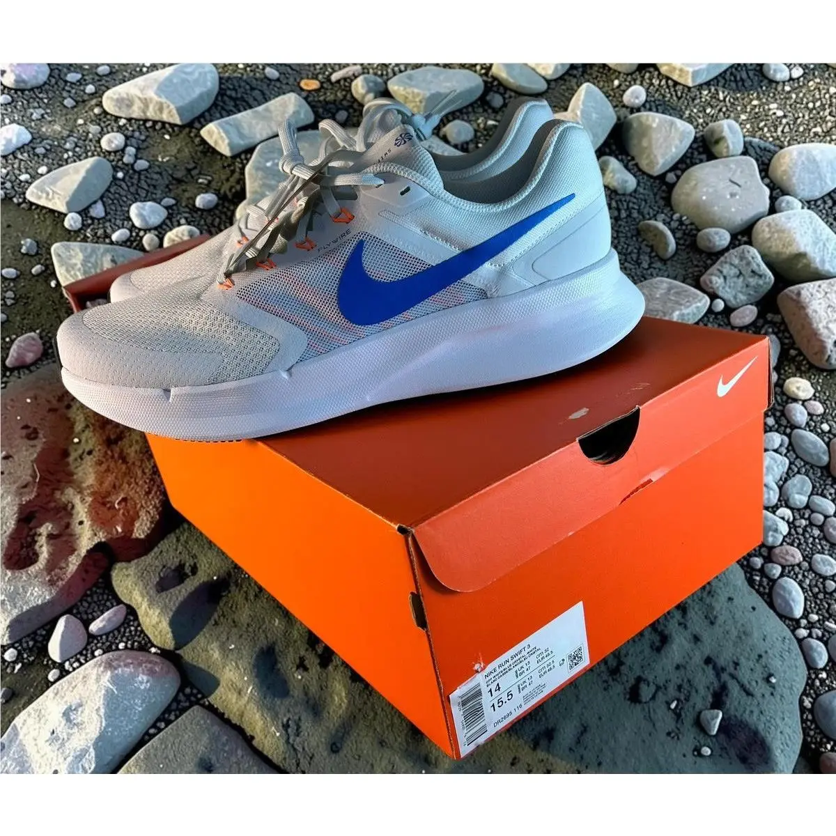 Nike shoes - Nike Run Swift 3 - Run Swift - DR2695-116 - Off White/Blue (UPC: 00198729549006) 3