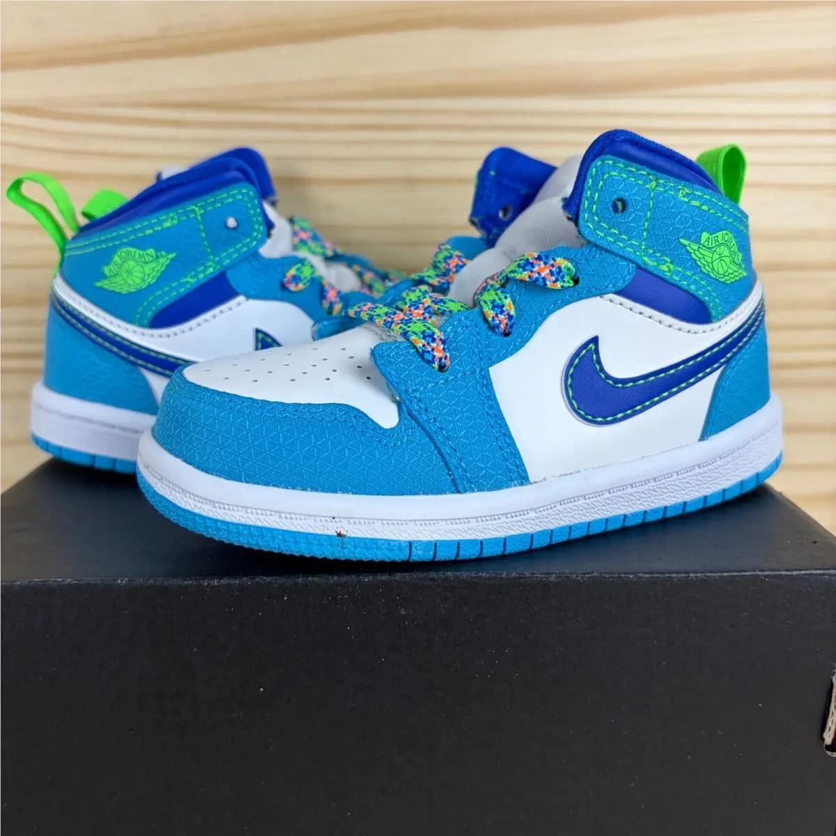 Nike shoes - Jordan 1 Mid SE (TD) - Blue 4