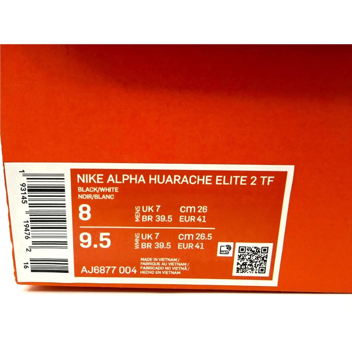 Nike shoes - Nike Alpha Huarache - Alpha Huarache - AJ6877004 - Black 0
