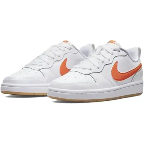 Nike shoes - Nike Court Borough - Court Borough - White/Orange 2