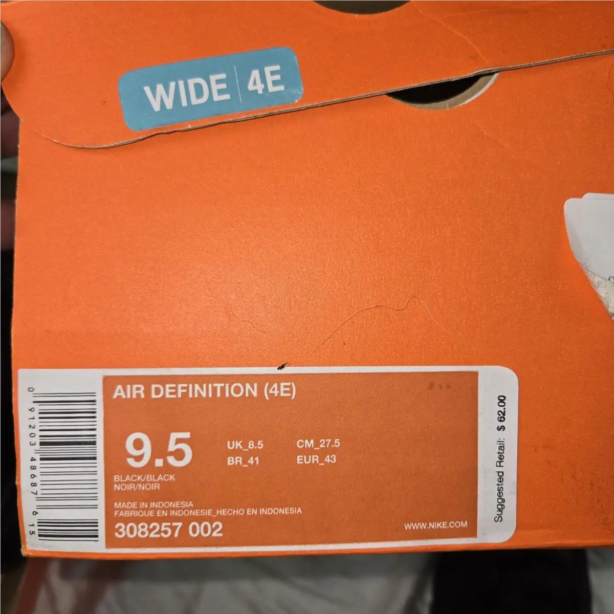 Nike shoes - Nike Air Definition - Air Definition - 308257-002 - Black 8