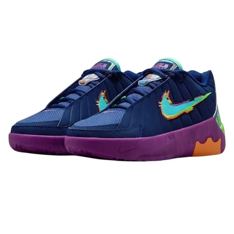 Nike Kids Lebron Witness lx Kc Sneakers US 7 Youth EU 40 Blue Muulticolor