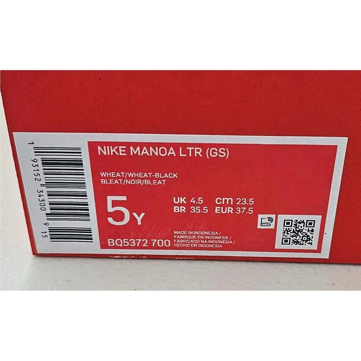 Nike shoes - Nike Manoa Ltr GS - Manoa Ltr - Black 8