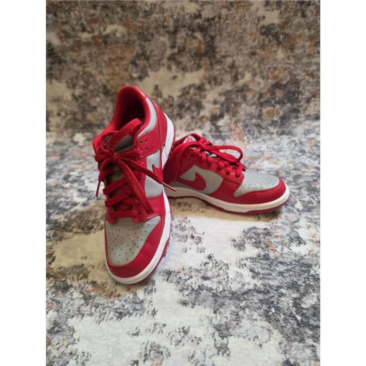Nike shoes - Nike Dunk Low GS - Dunk Low - Medium Grey Varsity Red White 6