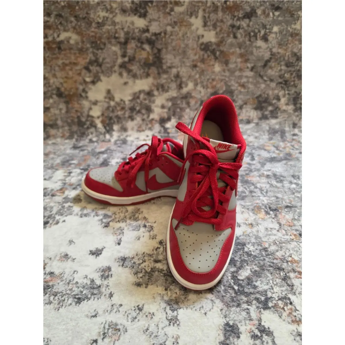Nike shoes - Nike Dunk Low GS - Dunk Low - Medium Grey Varsity Red White 7