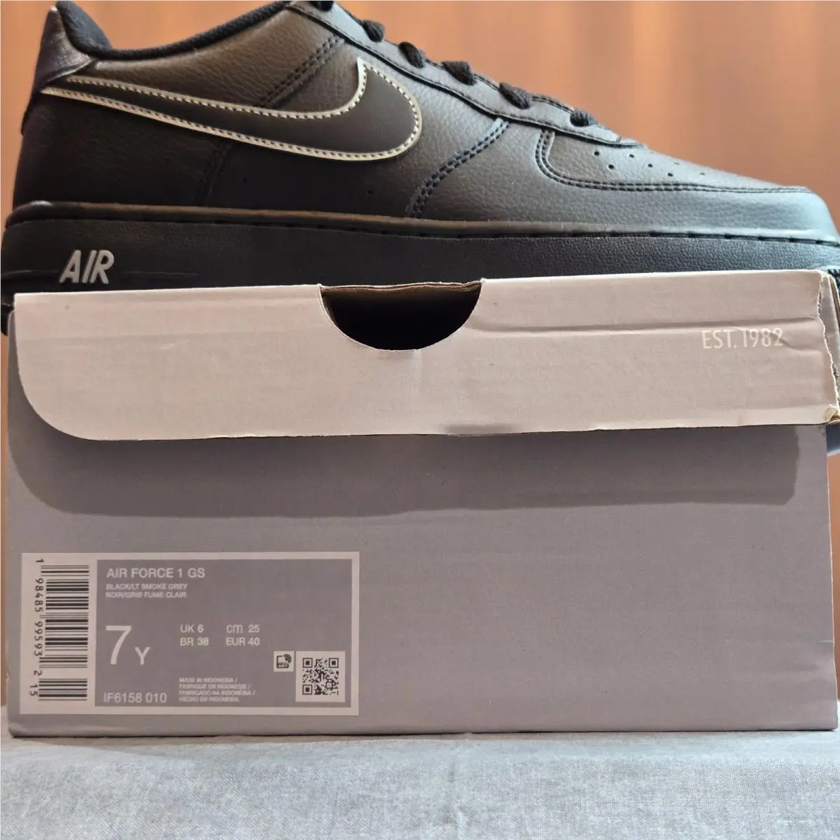 Nike shoes - Air Force 1 GS - Air Force - IF6158-010 - Black 7