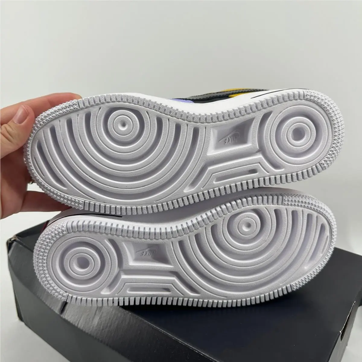 Nike shoes - Nike Air Force 1 - Air Force - Black / Dark Sulfur / Purple Pulse 8