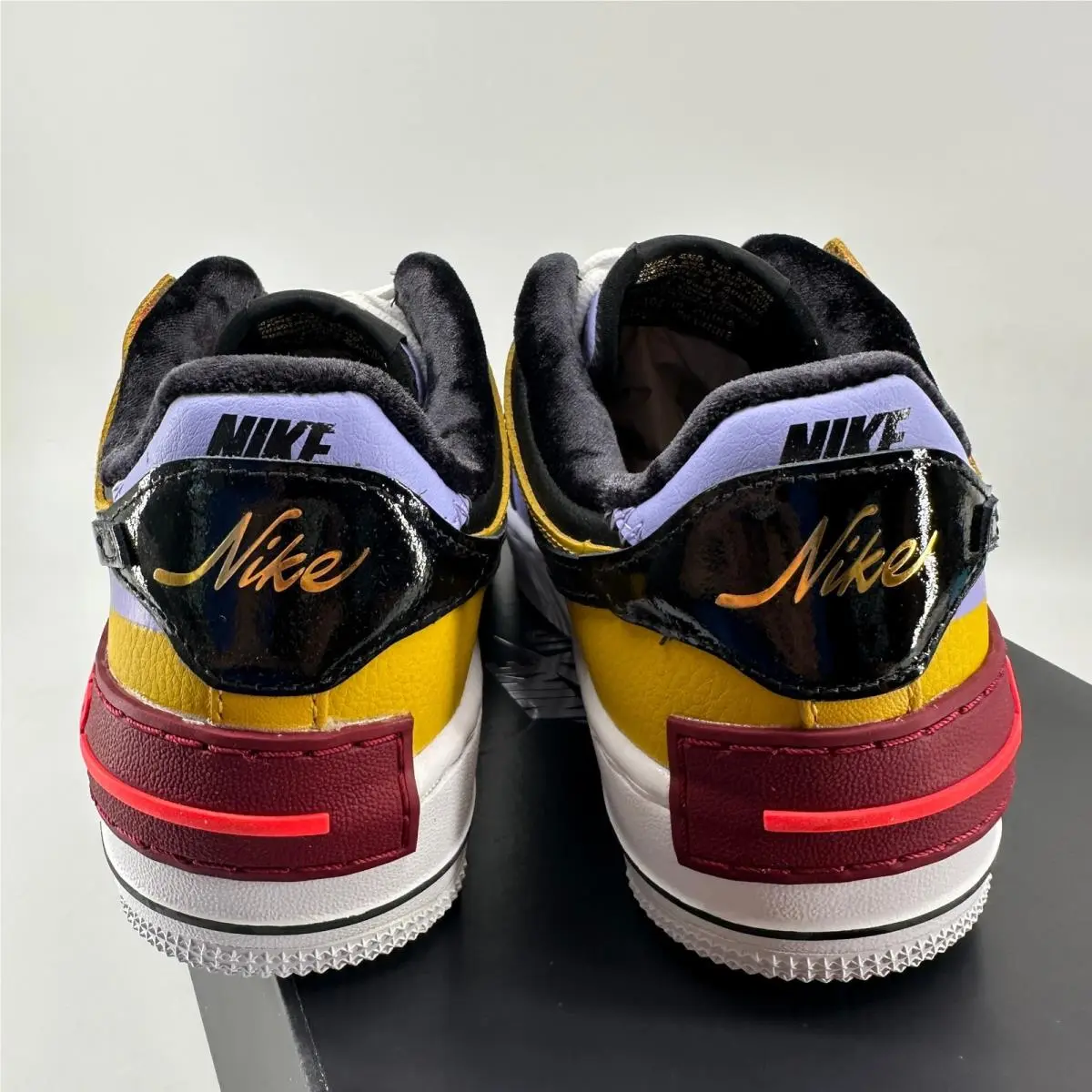 Nike shoes - Nike Air Force 1 - Air Force - Black / Dark Sulfur / Purple Pulse 6