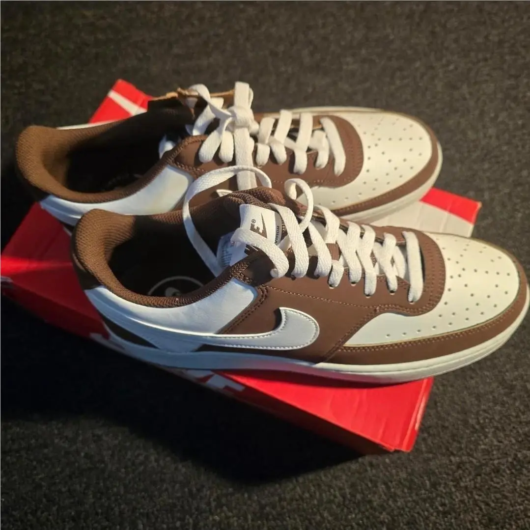 Nike shoes - Nike Court Vision - Court Vision - Brown & White 2