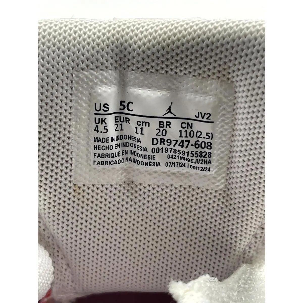 Nike shoes - Air Jordan 1 - Air - DR9747-608 - Pink (UPC: 00197859155828) 6