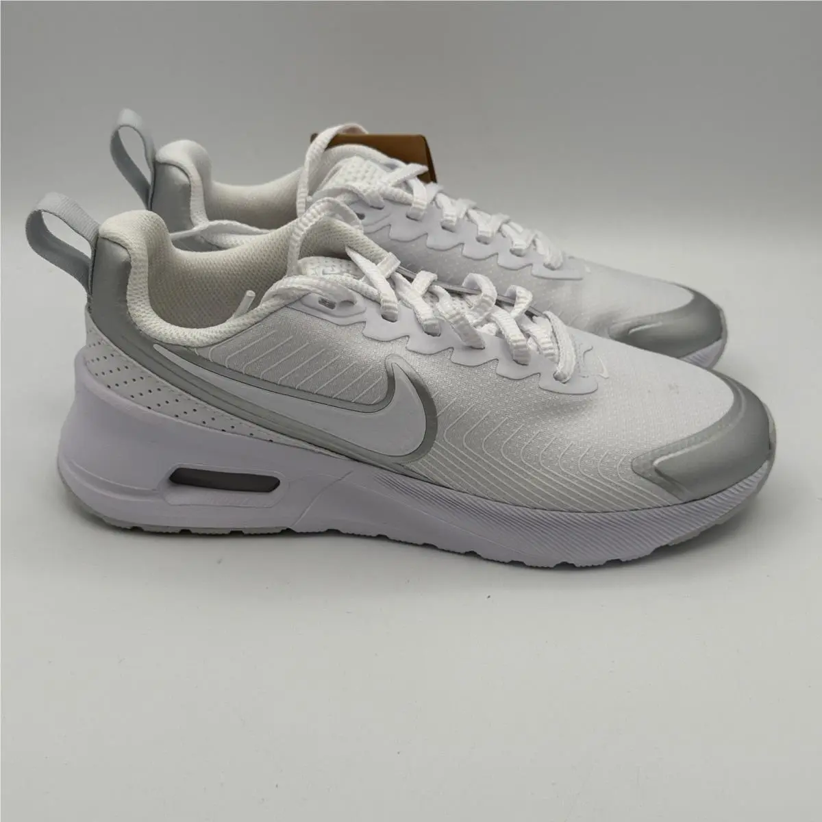 Nike Air Max Nuaxis Shoes Women Size 8 White Pure Platinum Running HF1233 101