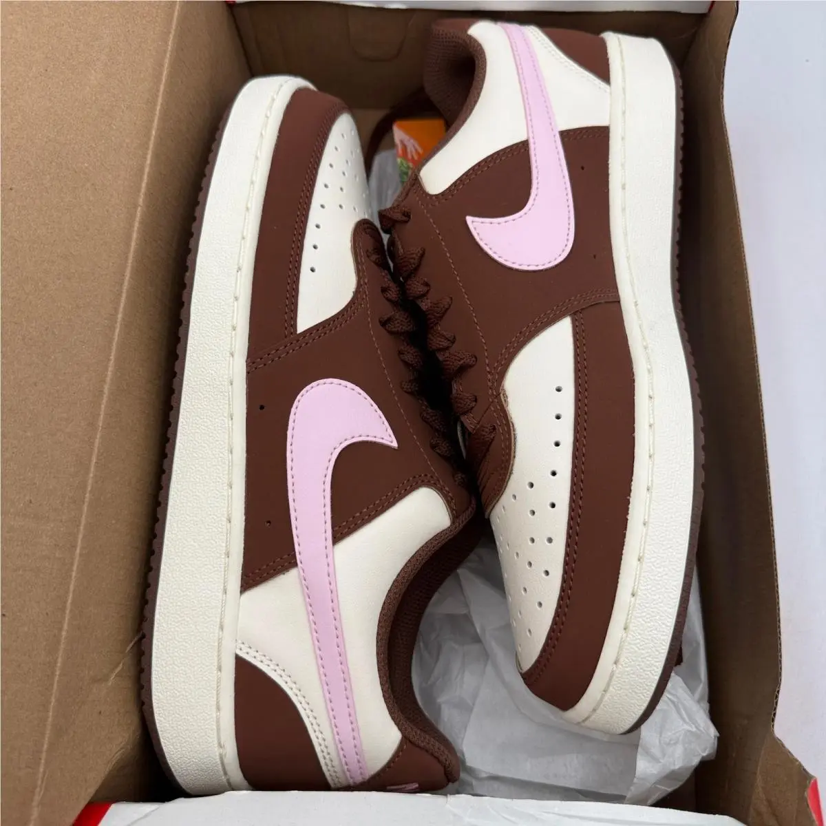 Nike shoes - Nike Court Vision Low Premium - Brown 4