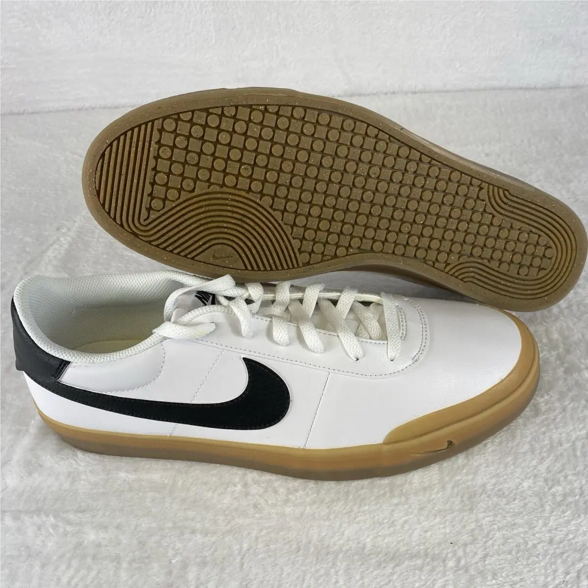 Nike shoes - Nike Court Shot White Black-Gum Light Brown - FQ8146-112 - Multicolor, Manufacturer: White/Black-Gum Light Brown (UPC: 198480936589) 1