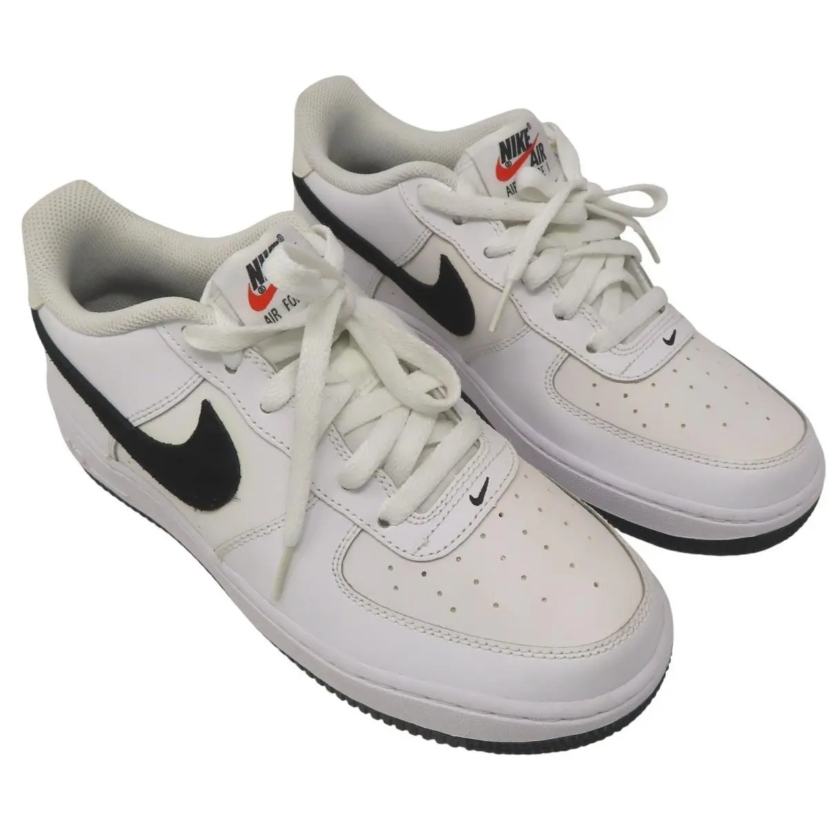 Nike Air Force 1 Low White Black GS Sneakers DH2920-111 Boys Size 7 Y No Box