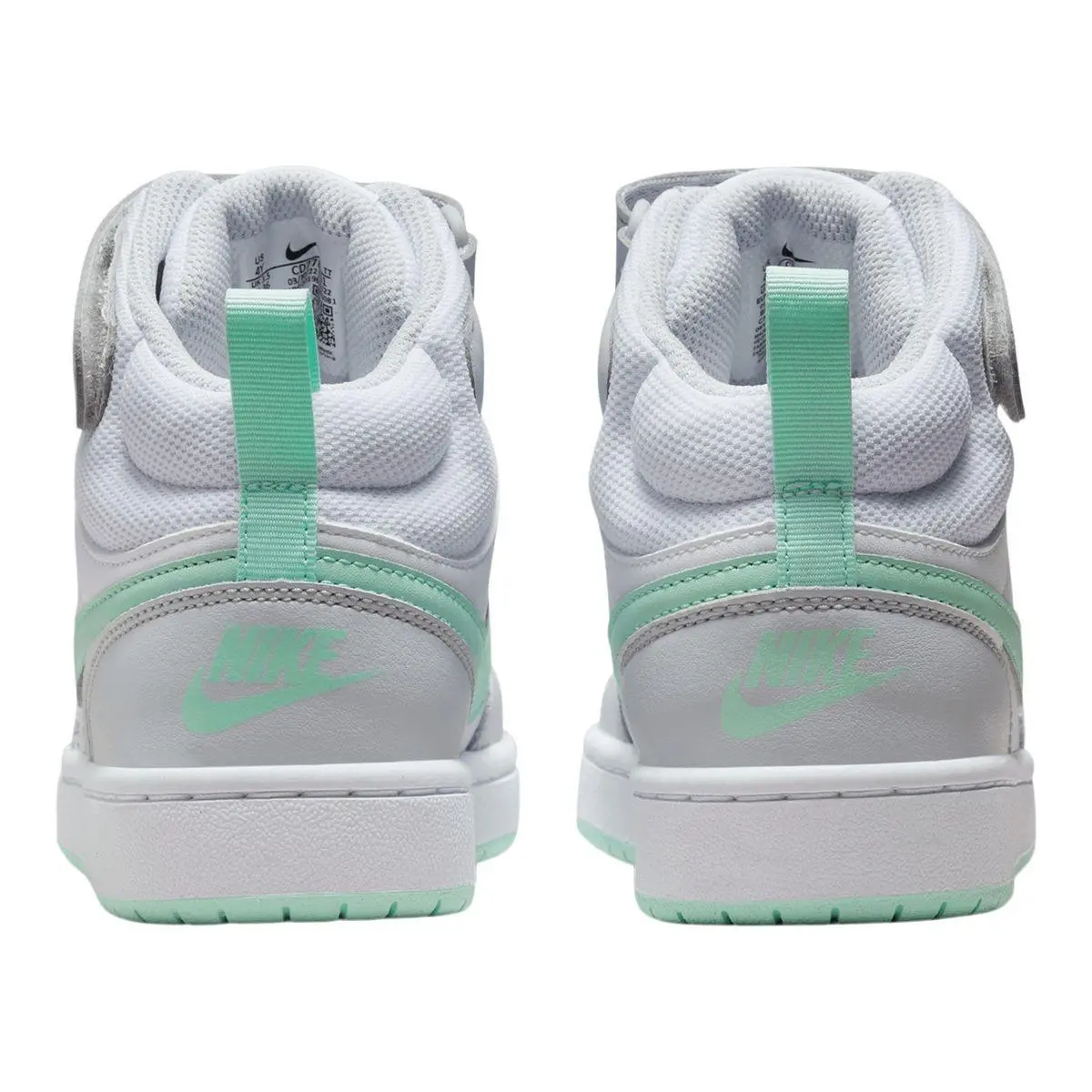 Nike shoes - Nike Court Borough - Court Borough - White/Grey/Green 2