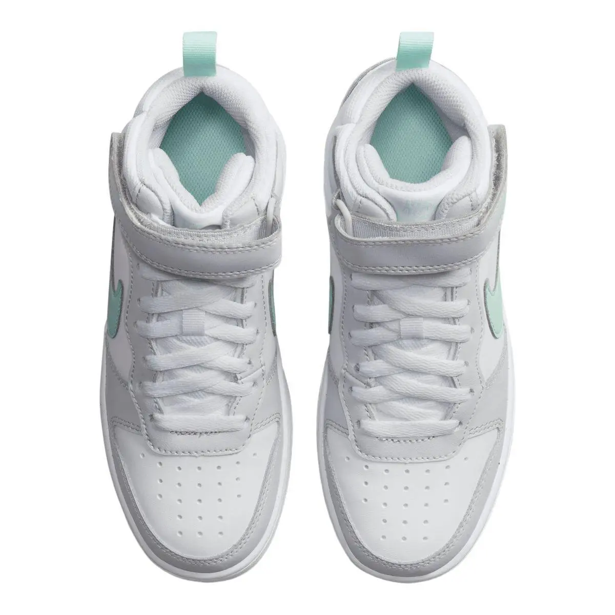 Nike shoes - Nike Court Borough - Court Borough - White/Grey/Green 3