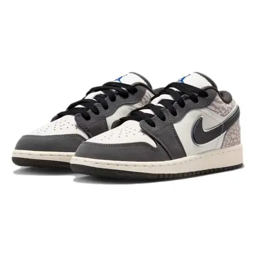 Nike shoes - Air Jordan 1 Low SE - Sail/Game Royal-Deep Pewter 3