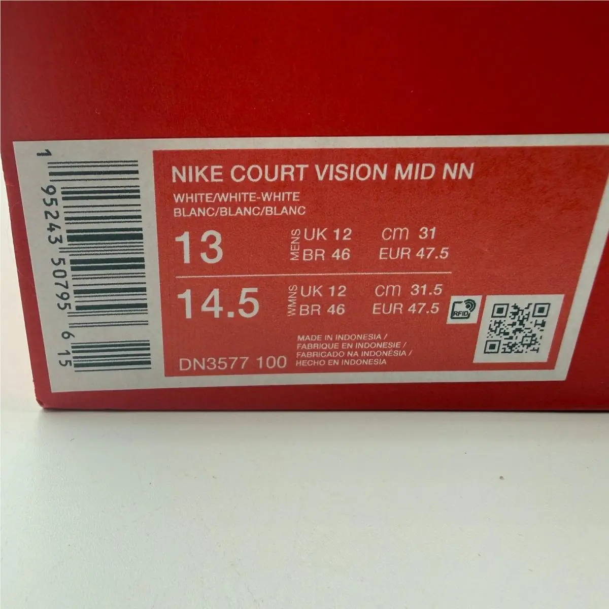 Nike shoes - Nike Court Vision Mid NN - White 0