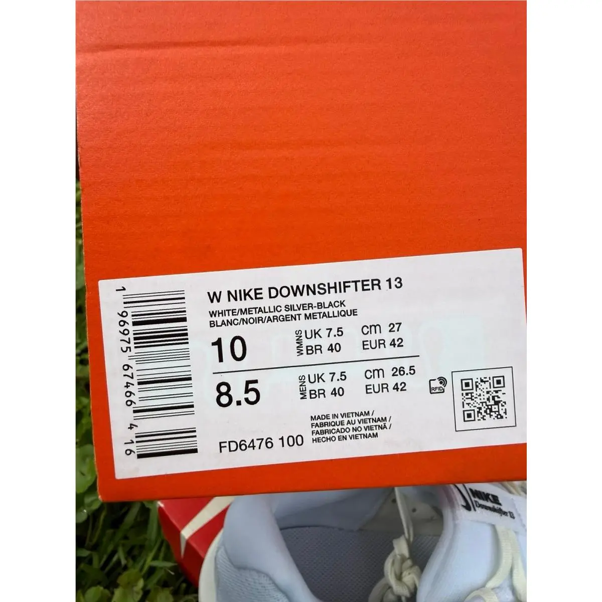 Nike shoes - FD6476100 - FD6476-100 - white / silver 6