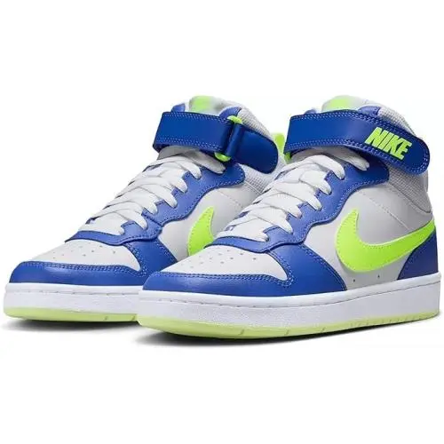 Nike shoes - Nike Court Borough - Court Borough - CD7782 010 - White/Green/Blue 4