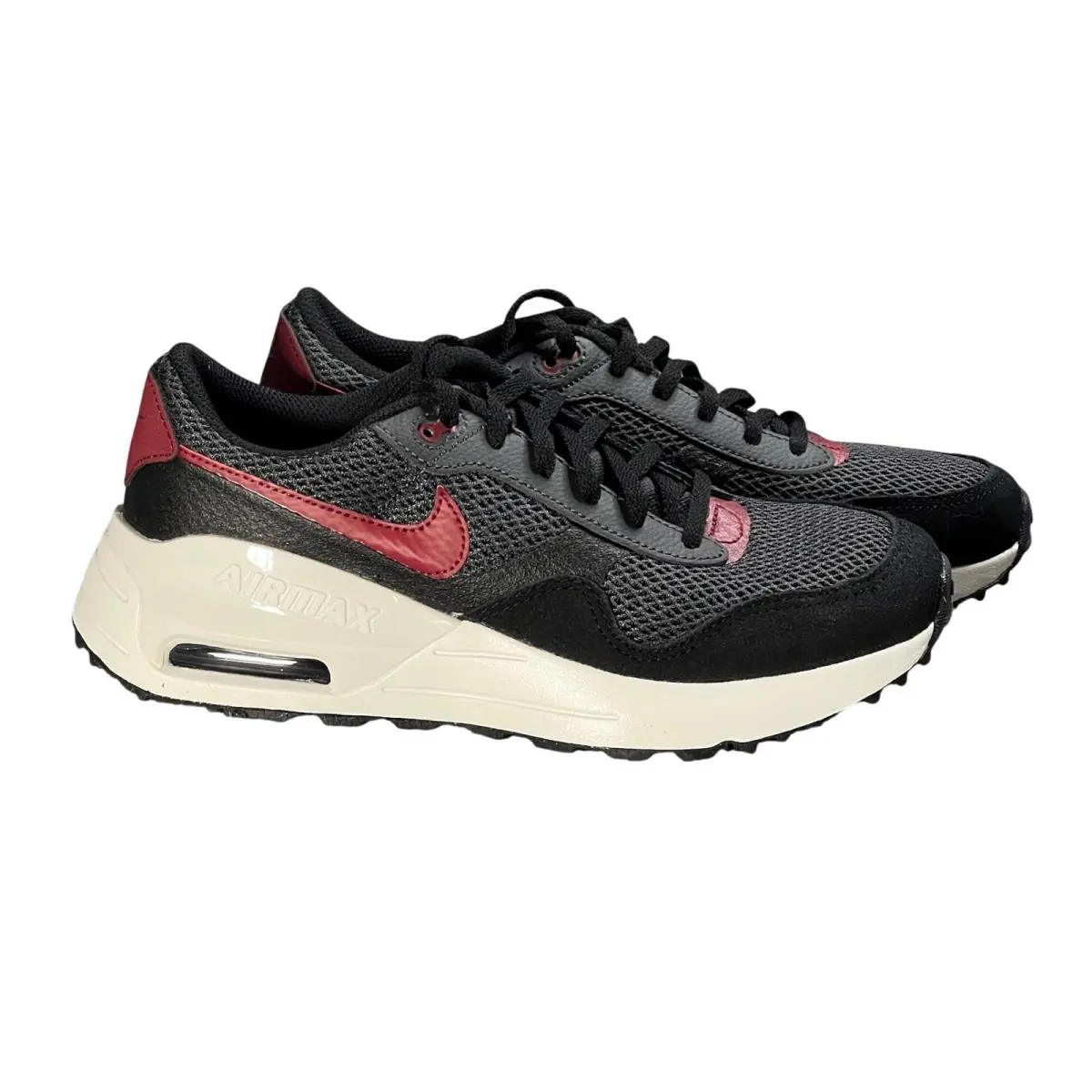 Nike Air Max SC Boys 7Y / Wmns 8.5 Black Red Sneakers CZ5358-009 Low Shoes