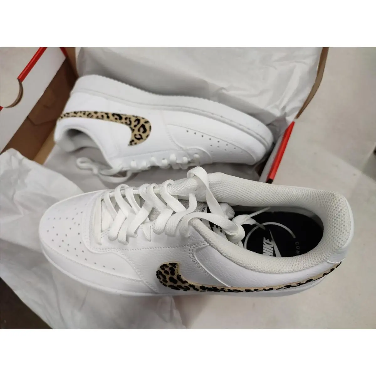 Nike shoes - Nike Court Vision Low - Court Vision Low - White/Black/Multi-Color (UPC: 198482458911) 1