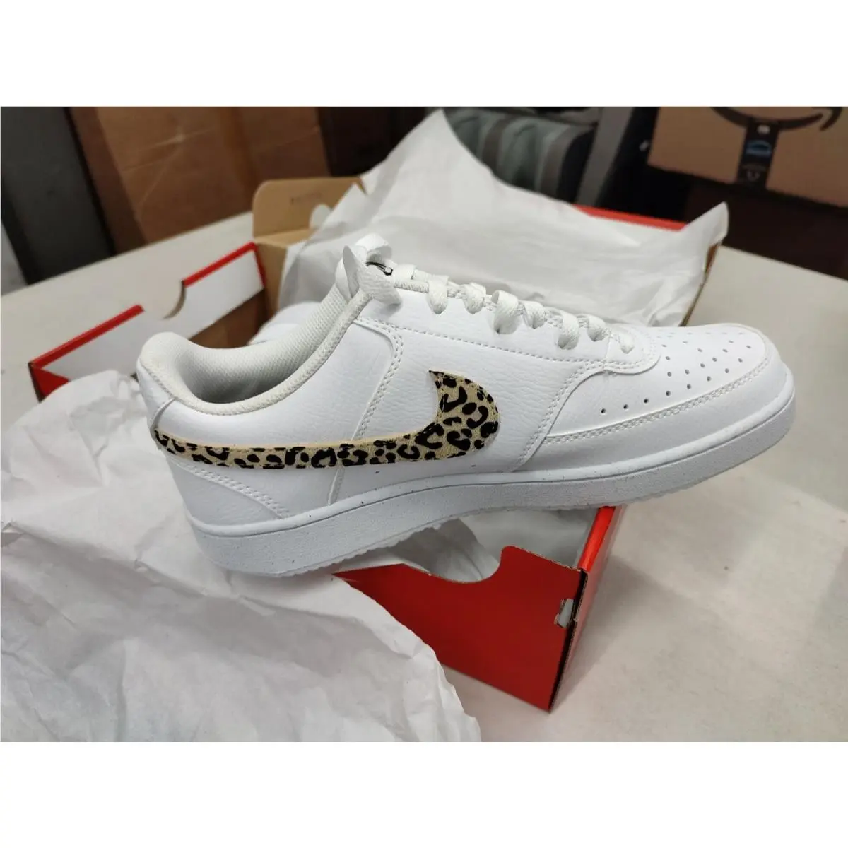 Nike shoes - Nike Court Vision Low - Court Vision Low - White/Black/Multi-Color (UPC: 198482458911) 2
