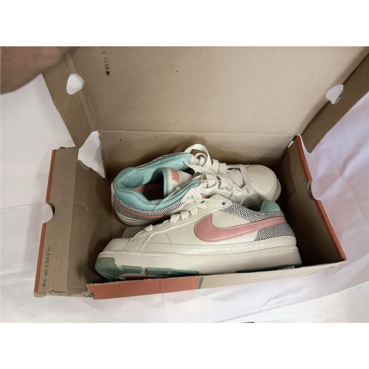 Nike shoes - NIKE AIR TROUPE - AIR TROUPE - 324923-081 - Beige, Exterior: cream 4