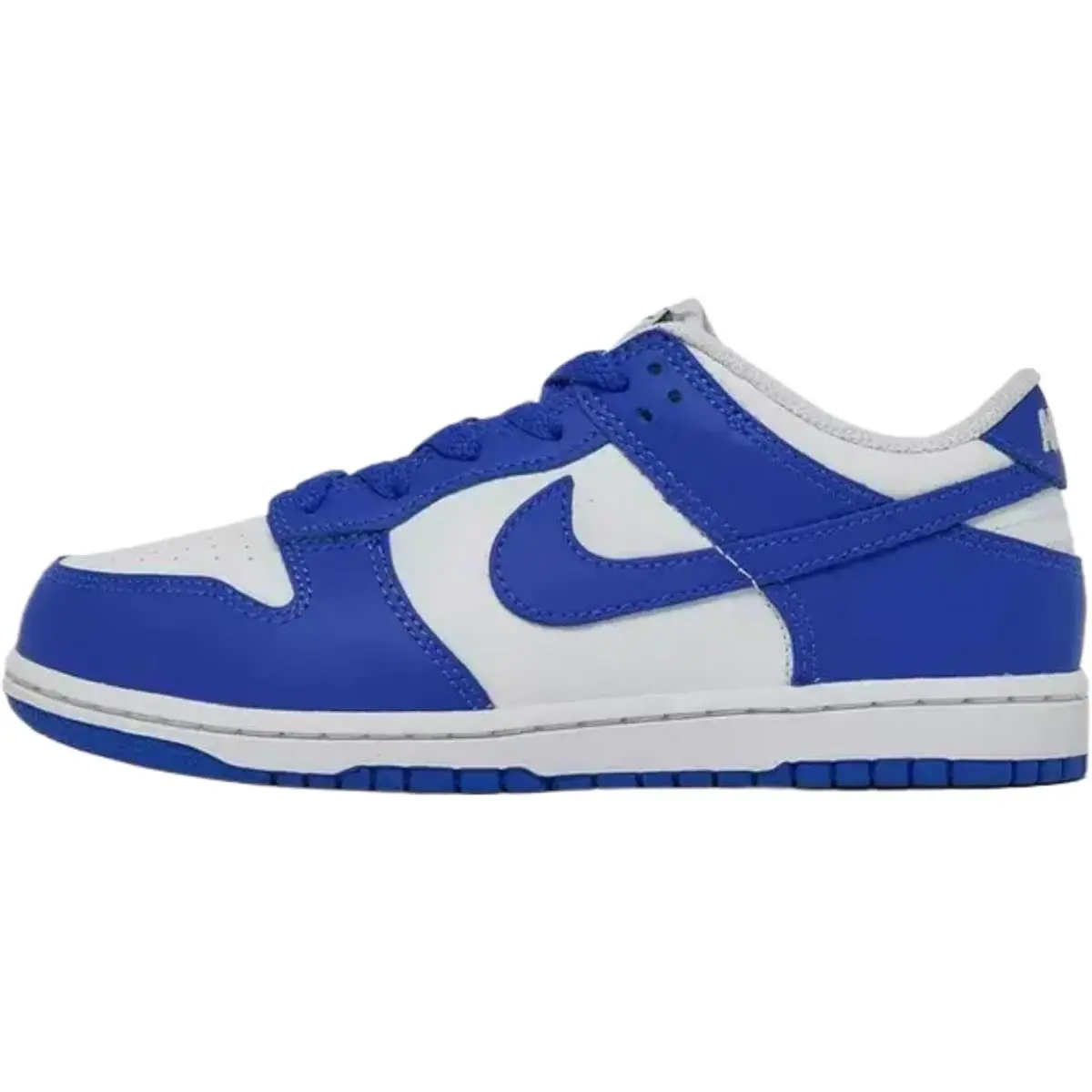 Little Kid`s Nike Dunk Low White/hyper Royal-hyper Royal FB9108 131 - 12.5