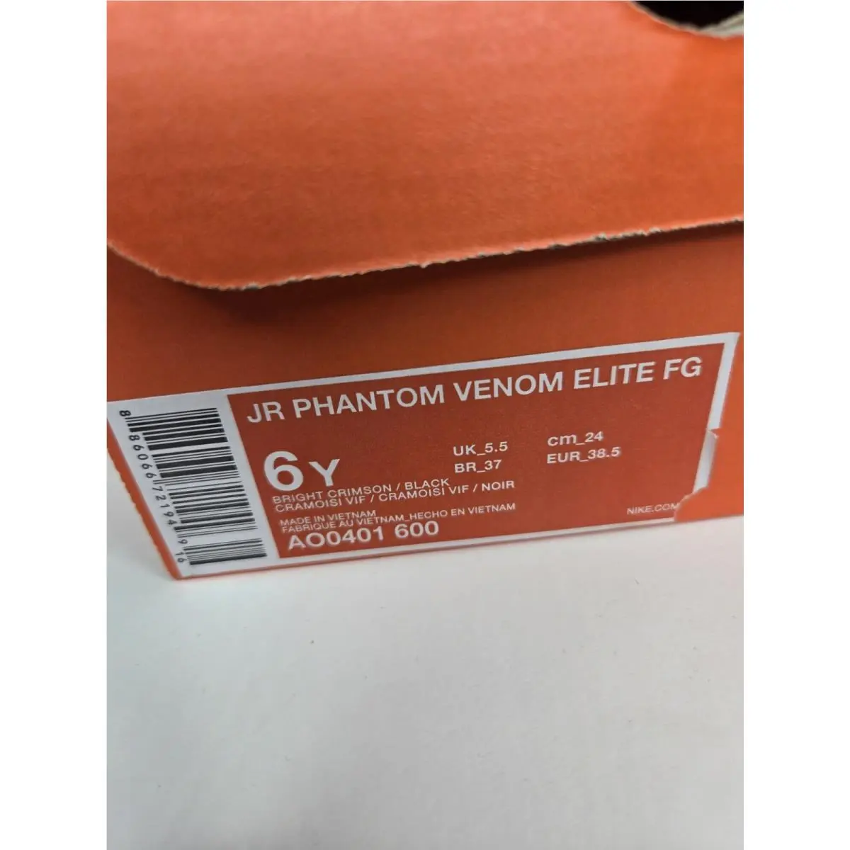 Nike shoes - Nike Phantom Venom - Phantom Venom - Bright Crimson/Black (UPC: 886066721949) 4