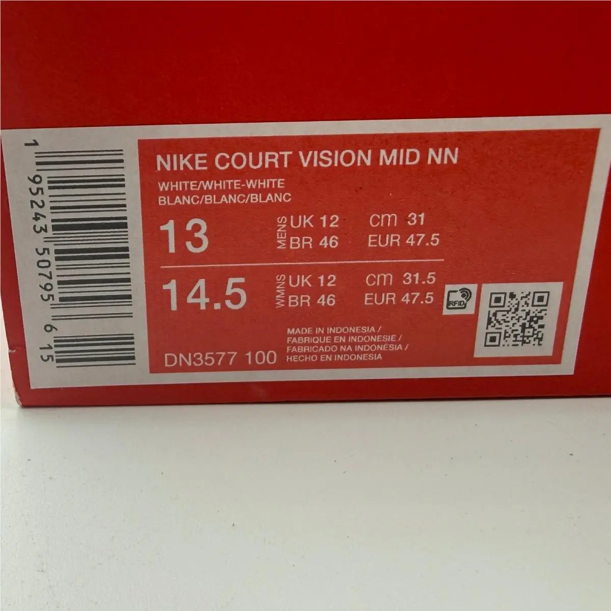 Nike shoes - Nike Court Vision Mid NN - White 0